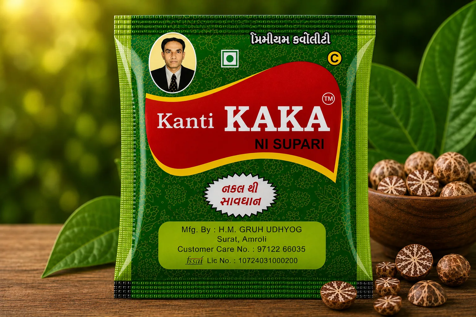 Kanti Kaka Ni Sopari - cutting supari piece, alternate view
